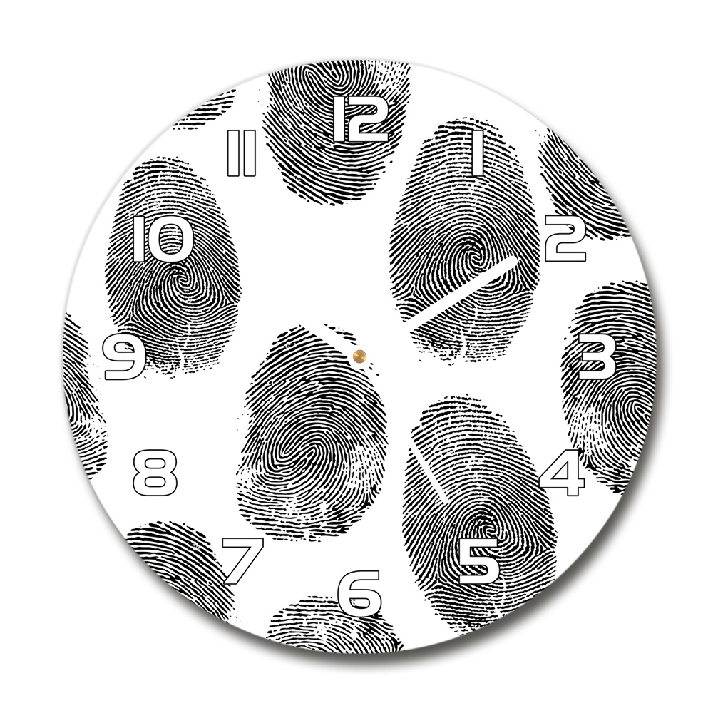 Round wall clock Fingerprints