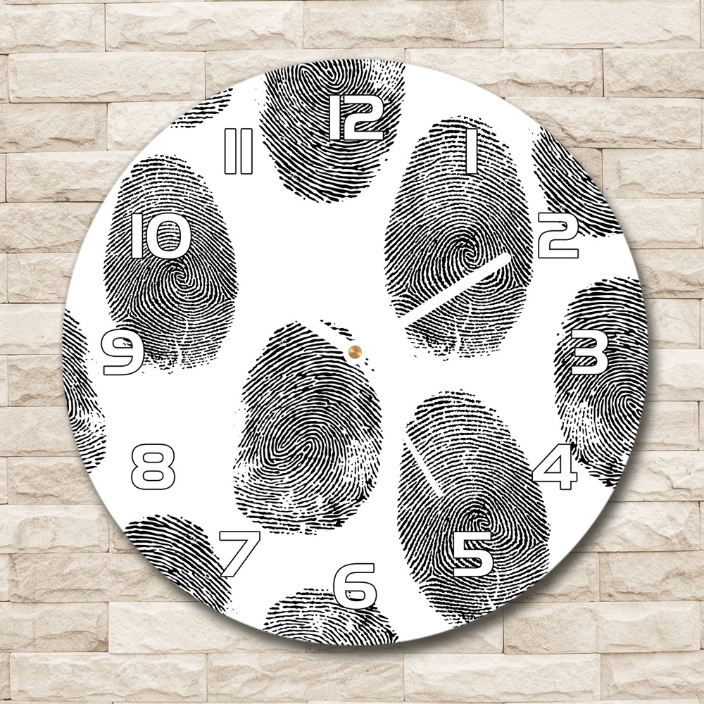 Round wall clock Fingerprints