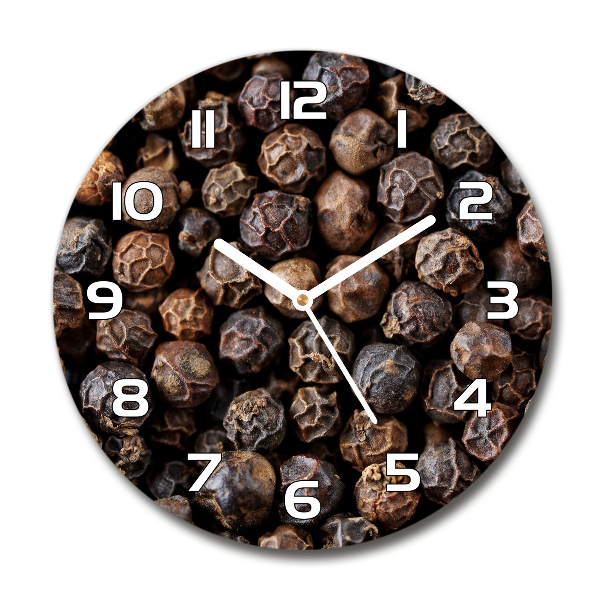 Round wall clock Pepper grains