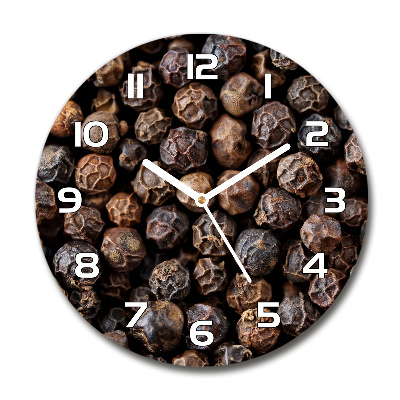 Round wall clock Pepper grains