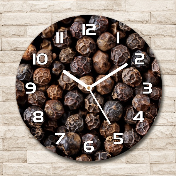 Round wall clock Pepper grains