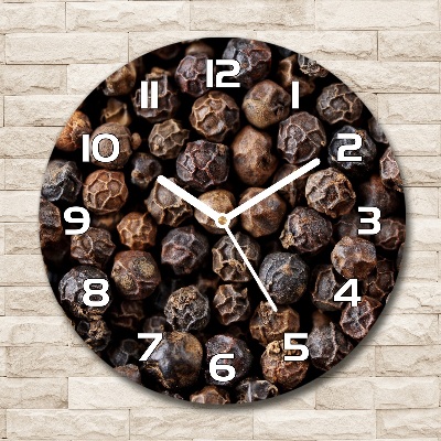 Round wall clock Pepper grains