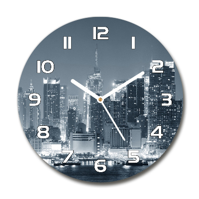 Round wall clock Manhattan New York