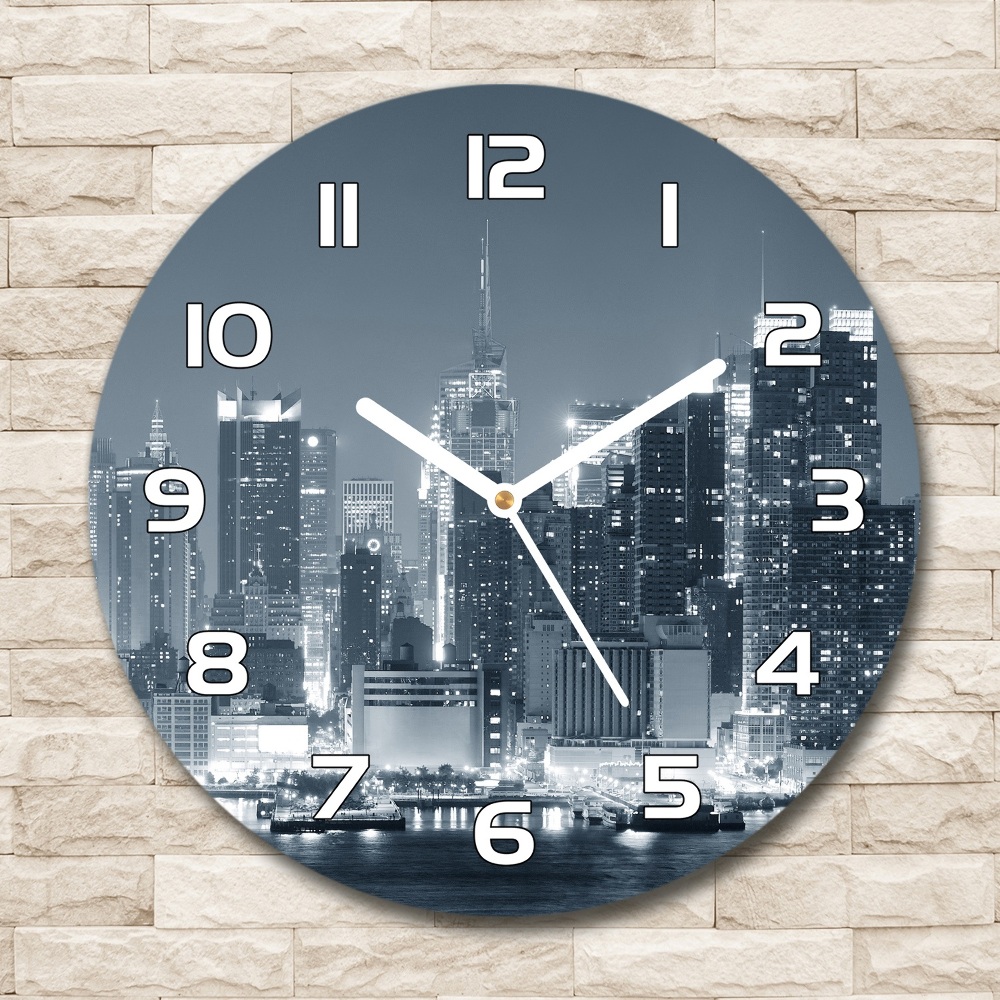 Round wall clock Manhattan New York