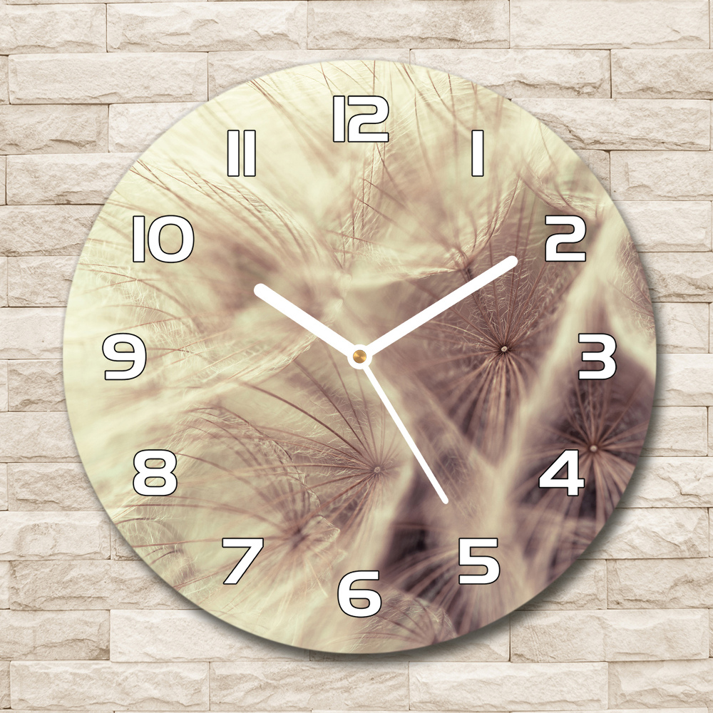 Round wall clock Dandelion