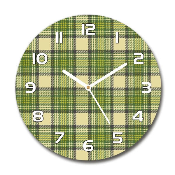 Round wall clock Green grille