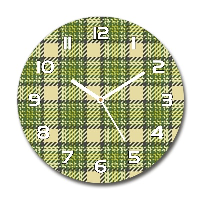 Round wall clock Green grille