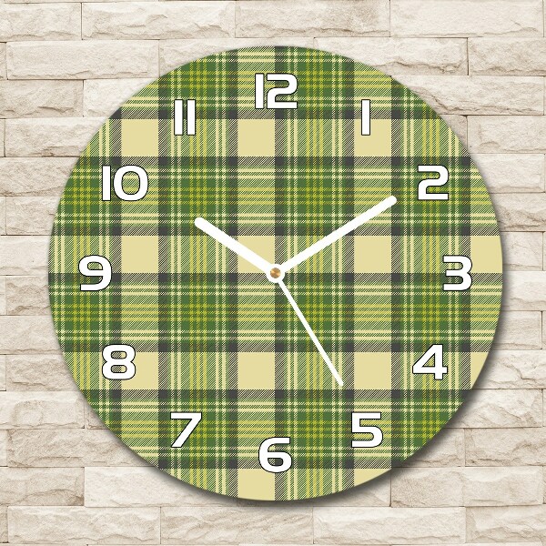 Round wall clock Green grille