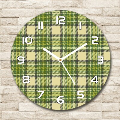 Round wall clock Green grille