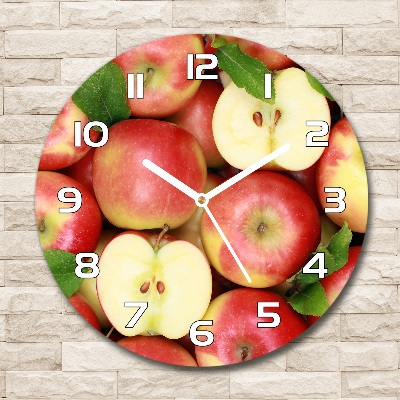 Round wall clock Apples