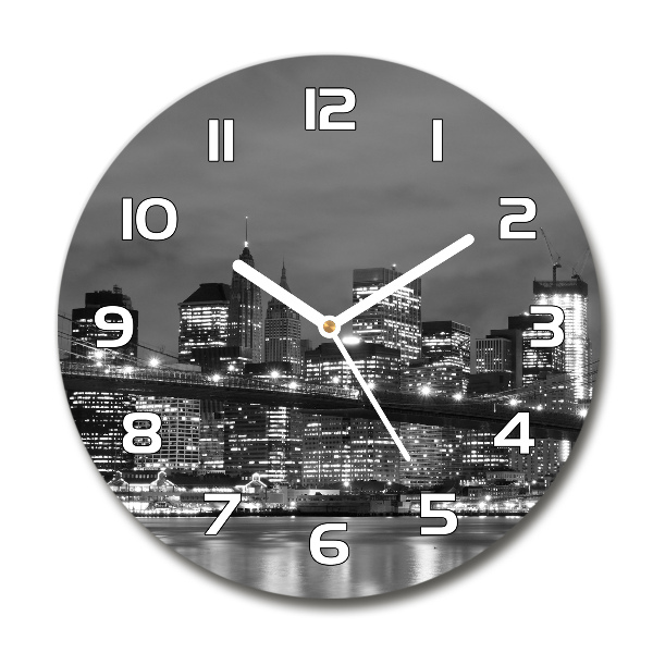 Round wall clock Manhattan New York