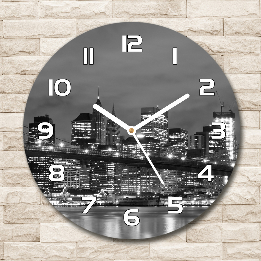 Round wall clock Manhattan New York