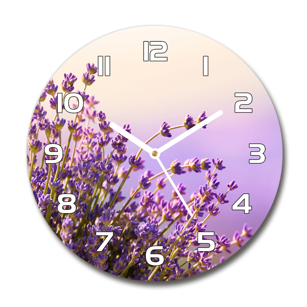 Round wall clock Lavender