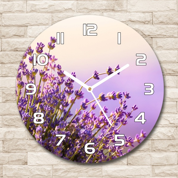 Round wall clock Lavender