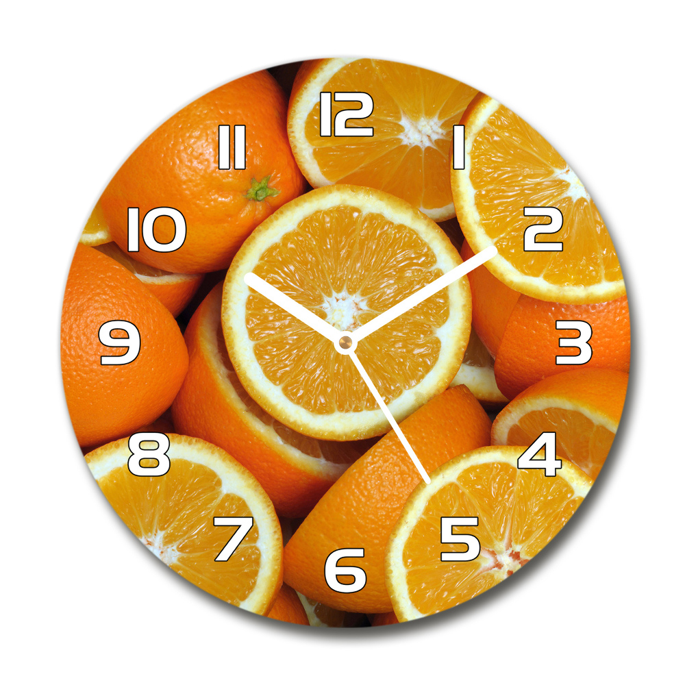 Round wall clock Half of Orange