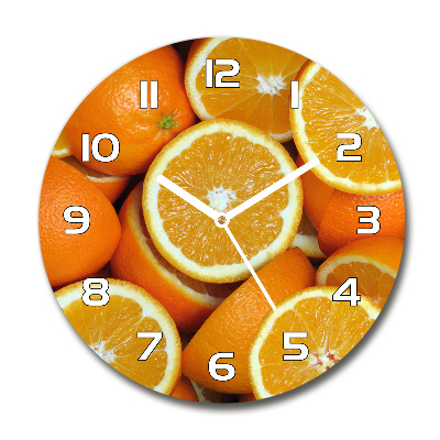 Round wall clock Half of Orange