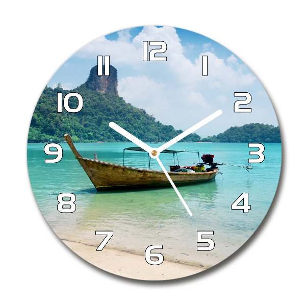 Round clock glass Boat