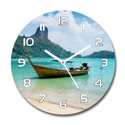 Round clock glass Boat