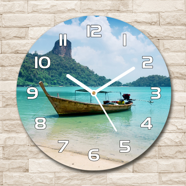 Round clock glass Boat