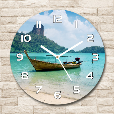 Round clock glass Boat