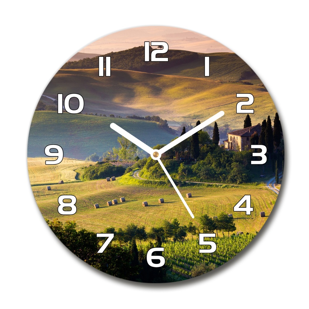 Round wall clock Tuscany Italy