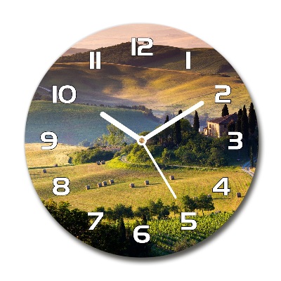 Round wall clock Tuscany Italy