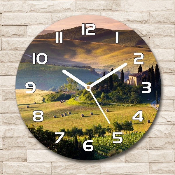 Round wall clock Tuscany Italy