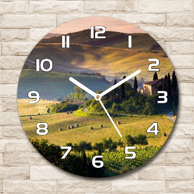 Round wall clock Tuscany Italy