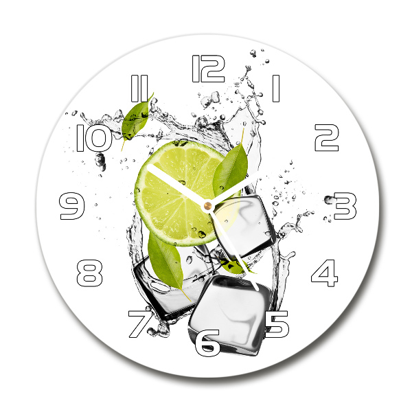 Round wall clock Ice lime