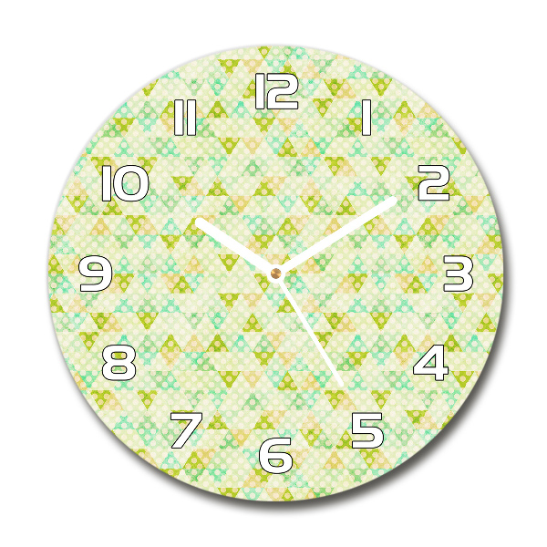 Round wall clock Geometric background