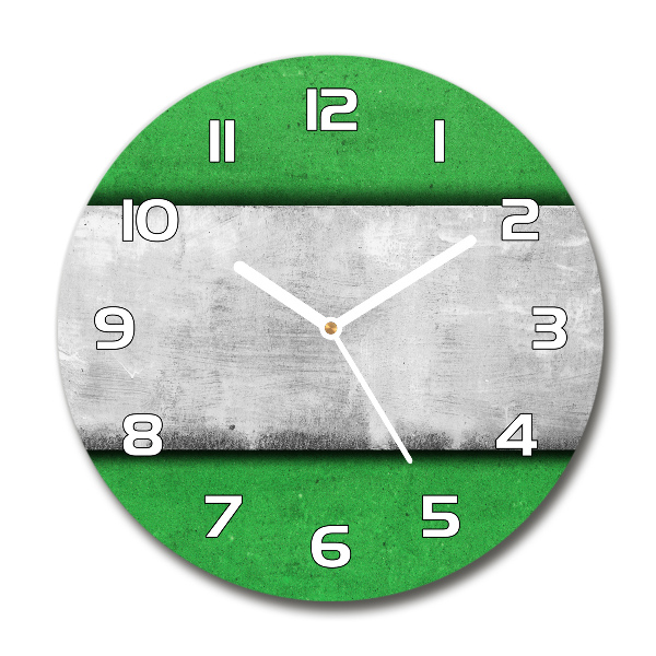 Round wall clock Green wall