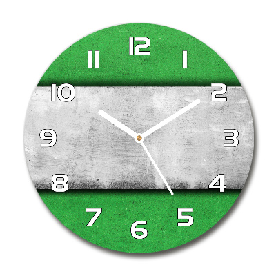 Round wall clock Green wall