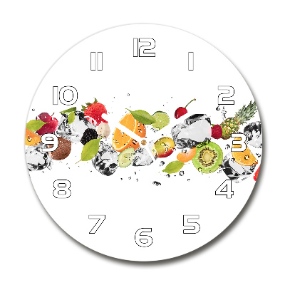 Round wall clock Fruit and water