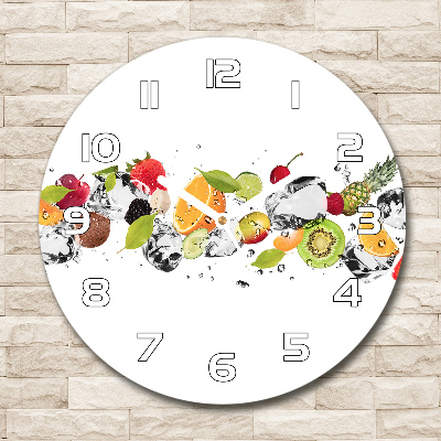 Round wall clock Fruit and water