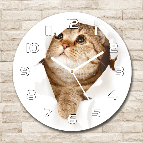 Round wall clock Cat