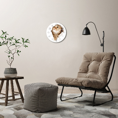 Round wall clock Cat