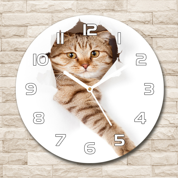 Round wall clock Cat