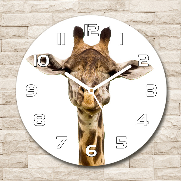 Round wall clock Giraffe