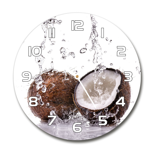 Round wall clock Coconut and water