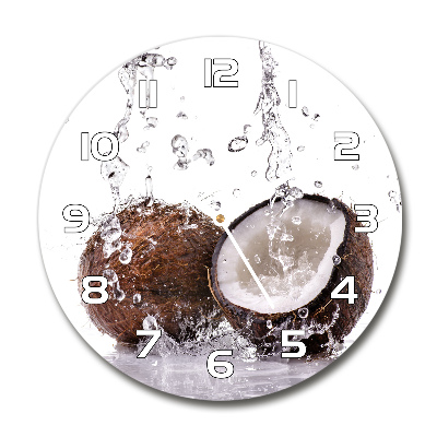 Round wall clock Coconut and water