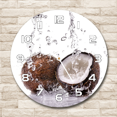 Round wall clock Coconut and water