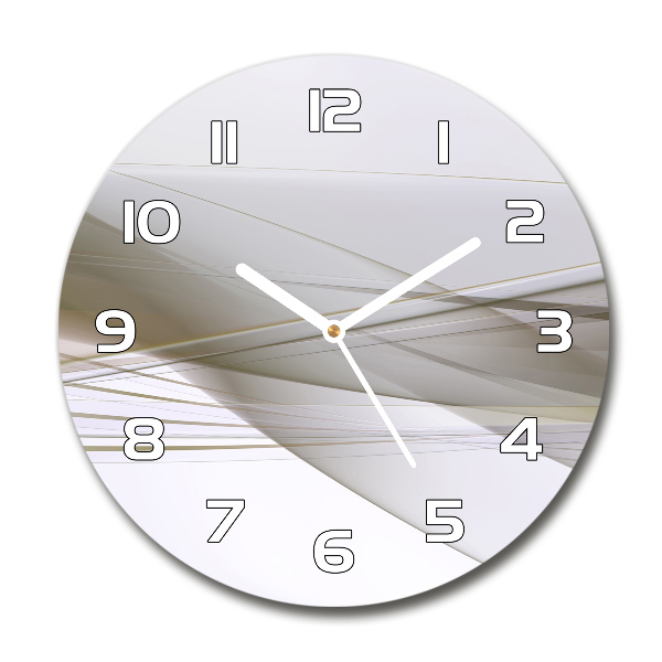 Round glass clock Abstraction