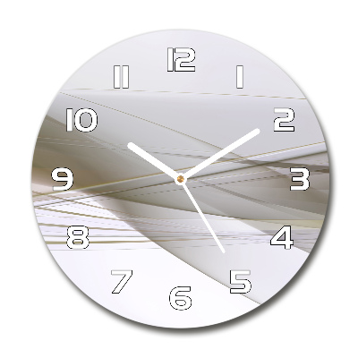 Round glass clock Abstraction