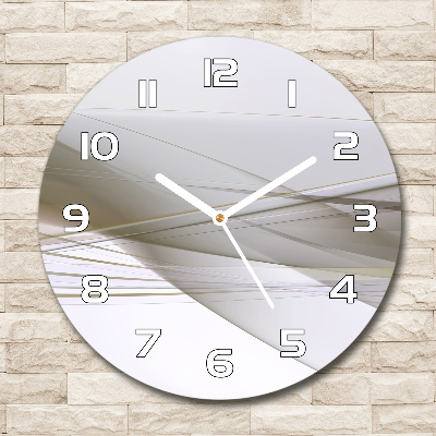 Round glass clock Abstraction