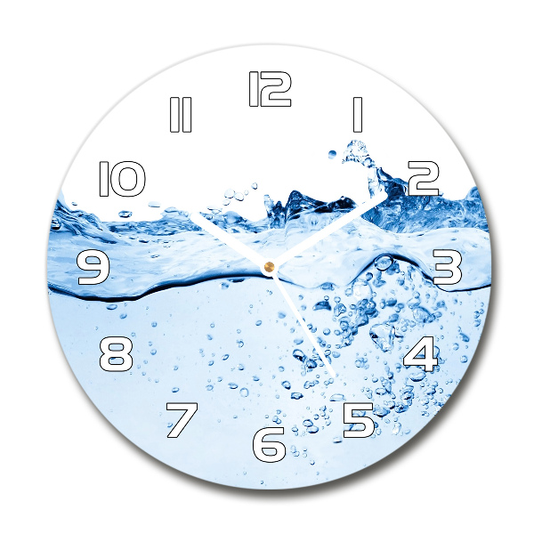 Round wall clock Water