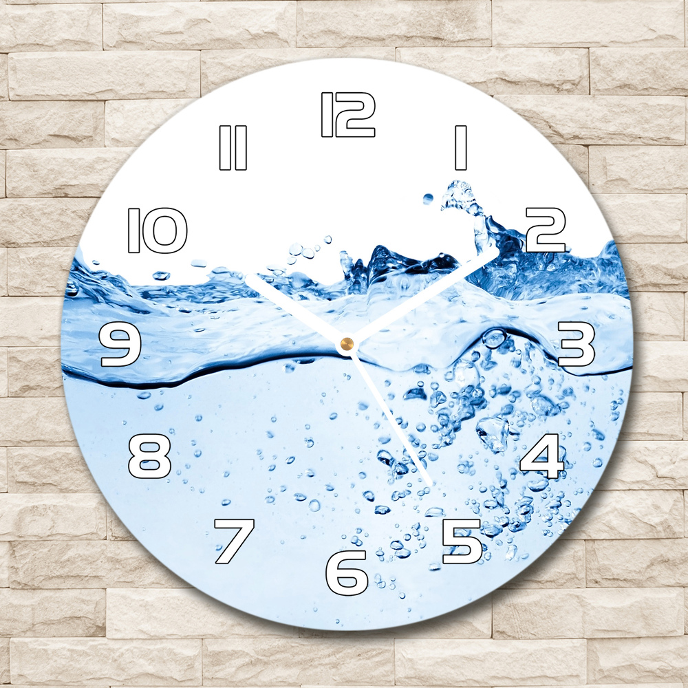 Round wall clock Water