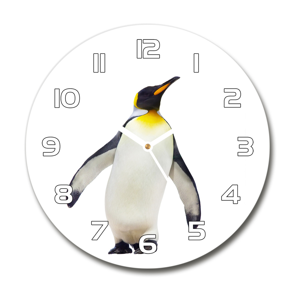 Round wall clock Penguin