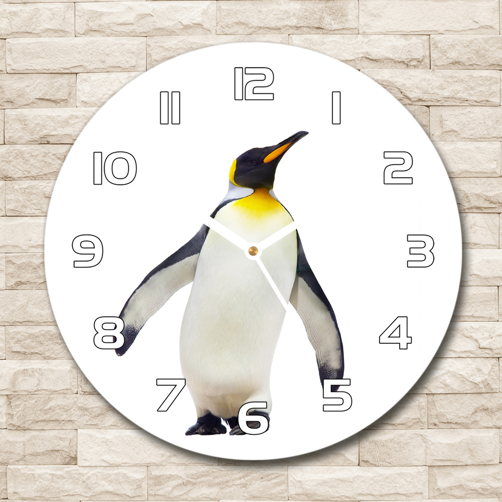 Round wall clock Penguin