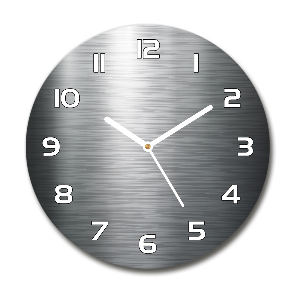 Round wall clock Metal background