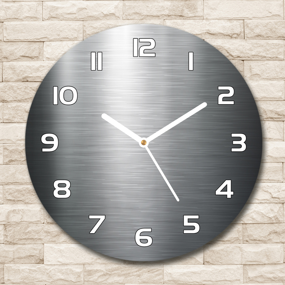 Round wall clock Metal background